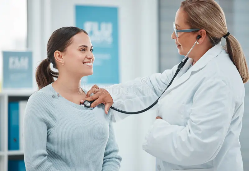 Doctor consulting with patient